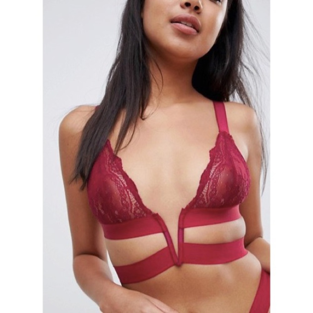 NWOT | ASOS Bonded Exposed Wire Strappy Bralette